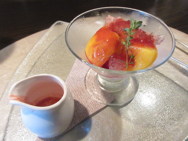 Peach melba