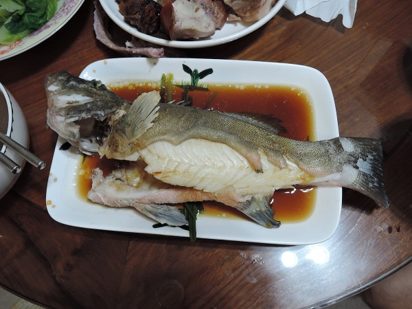 Steamed fish