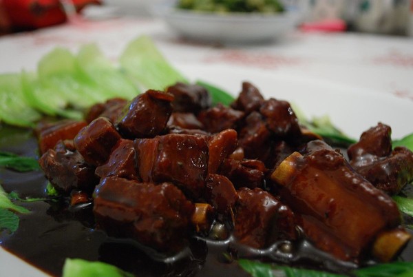 Black vinegar pork