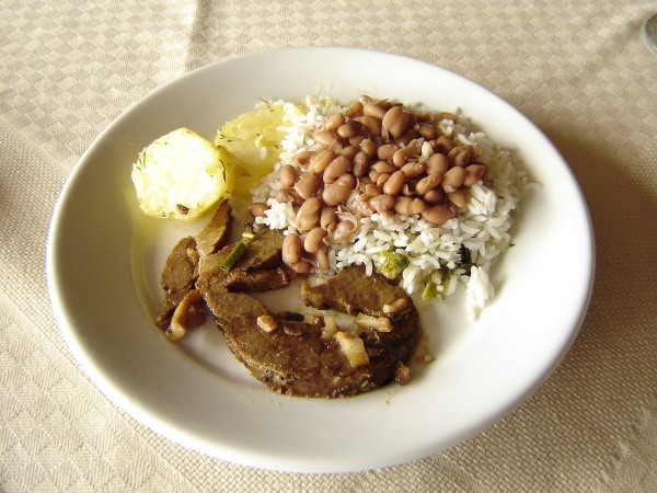 Arroz con frijoles