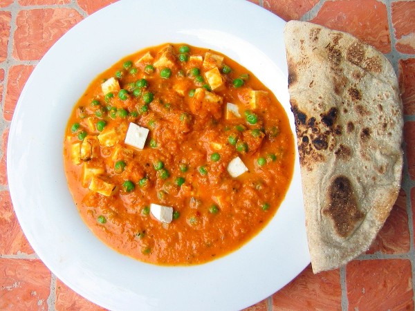 Matar paneer