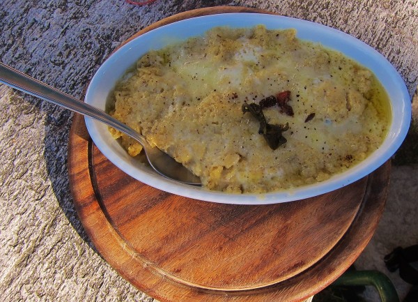 Polenta concia