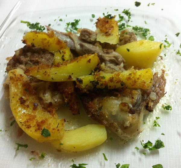 Agnello al forno con patate