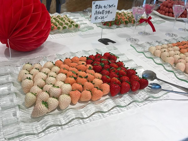 White strawberries