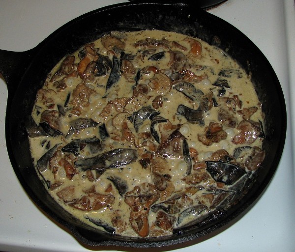 Creamed mushrooms