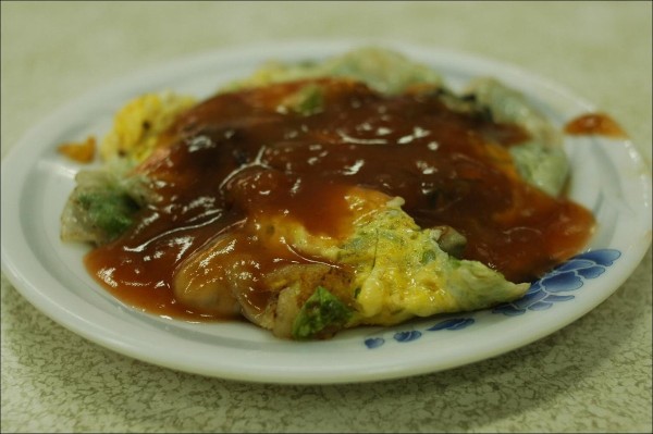 Oyster omelette