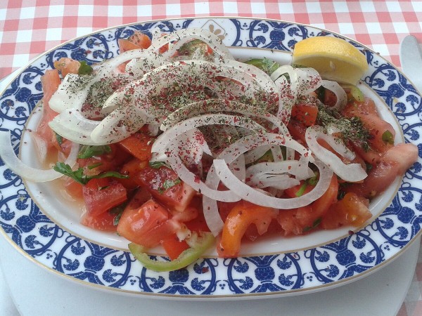 Tomato and onion salad