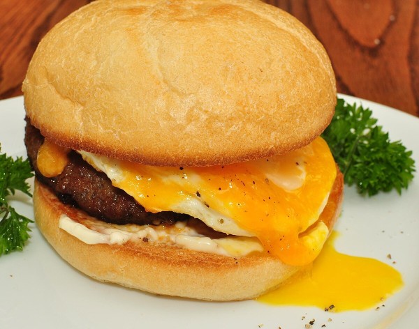 Sausage and egg sandwich