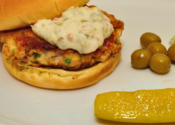 Salmon burger