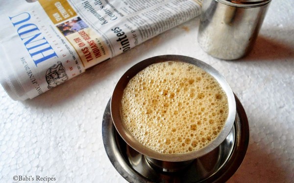 Indian filter coffee