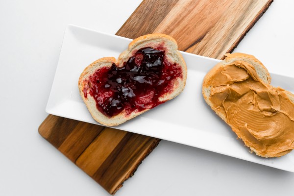 Peanut butter and jelly sandwich