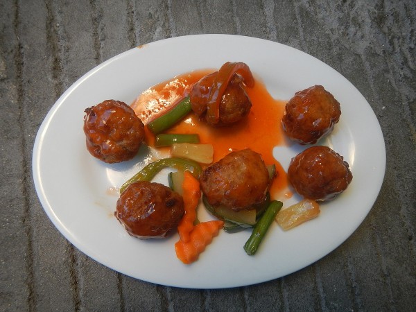 Sweet and sour meatballs