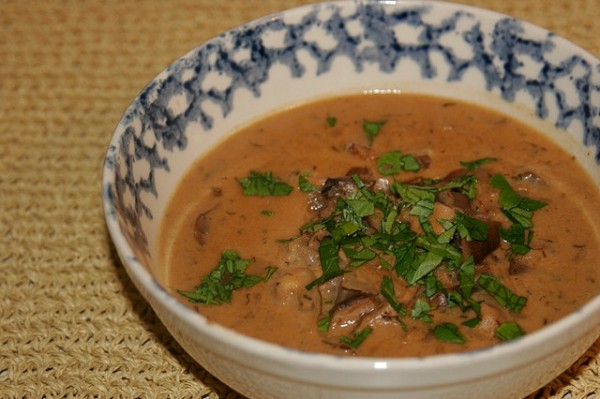 Hungarian mushroom soup