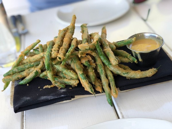 Tempura green beans