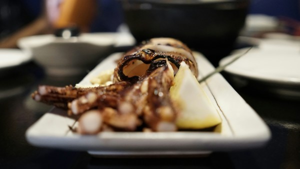 Grilled squid