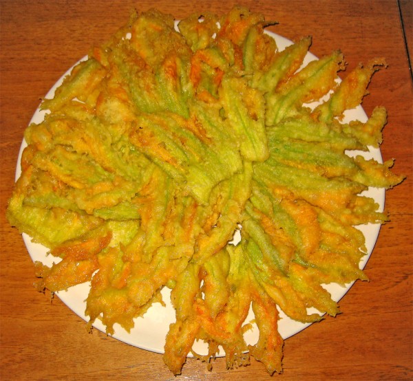 Fiori di zucca ripieni