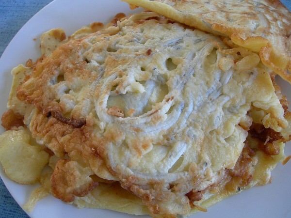 Whitebait fritter