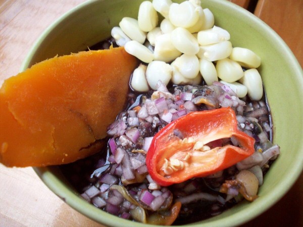 Ceviche de conchas negras