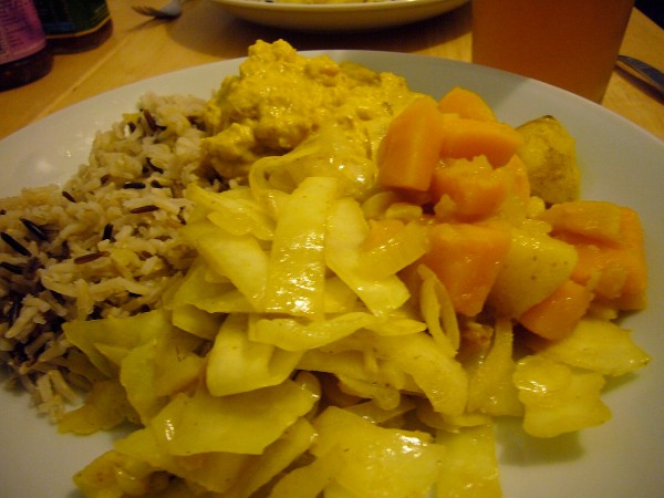 Curried cabbage