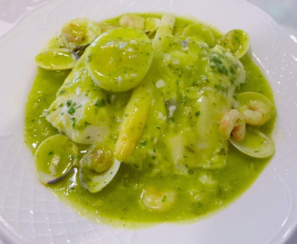 Merluza en salsa verde