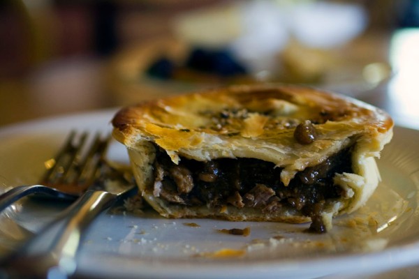 Lamb and mint pie