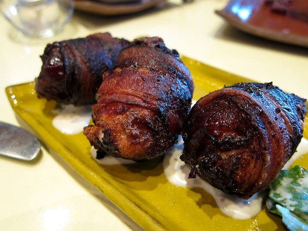 Bacon wrapped dates