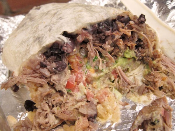 Carnitas burrito