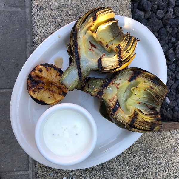 Grilled artichoke