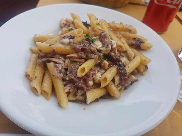 Penne pasta alla grappa